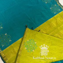 Madhavi Signature Collection – Kolam Hand Block Print Customised Pure Cotton Saree