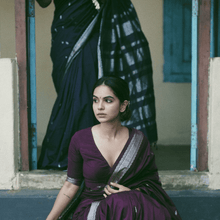 Sneha Series Purple Silver Zari : A Masterpiece from Kaithari Nesavu Sarees - perfect for photoshoot
