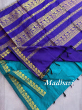 Teal Green Madhavi – Premium Cotton Saree