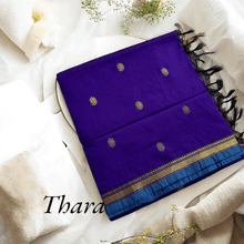 Kaithari Nesavu Thara: Golden Glamour Cotton Saree - Thara Vilot Saree