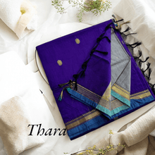 Kaithari Nesavu Thara: Golden Glamour Cotton Saree - Vilot with Grey Saree
