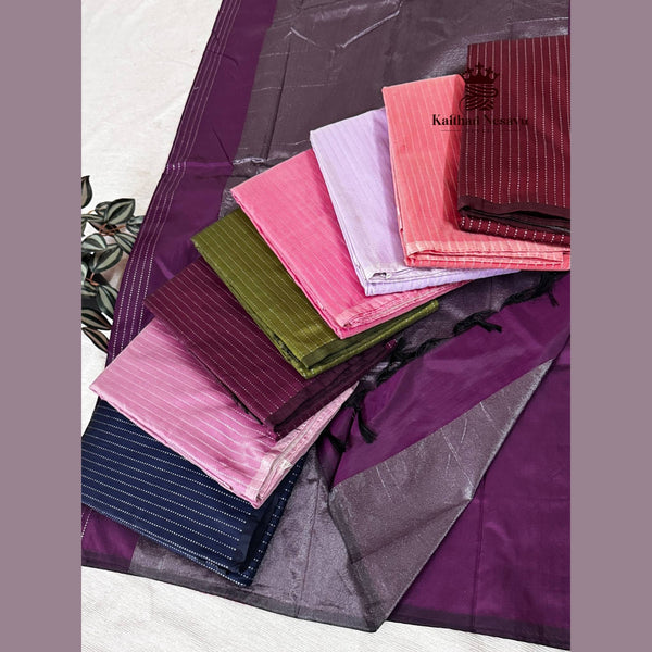 Vairaoosi Arani Soft Silk Saree with Silver Zari – Festive Collection