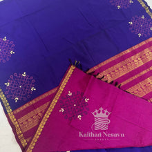 Madhavi Signature Collection – Kolam Hand Block Print Customised Pure Cotton Saree