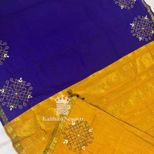 Madhavi Signature Collection – Kolam Hand Block Print Customised Pure Cotton Saree