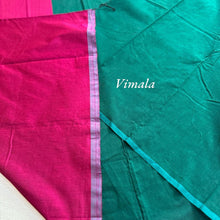 Wine berry pure cotton saree with statement contrast pallu and coordinating blouse – festive ready handloom saree from the Vimala collection by Kaithari Nesavu.th contrast pallu and matching pallu color blouse – elegant handloom cotton saree for festive and office wear from Kaithari Nesavu.