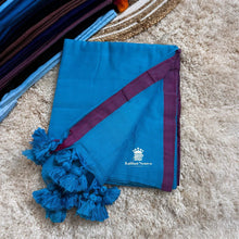 Order Dark Sky Blue Mul Cotton Kaithari Nesavu Saree Online – Elegant Cotton Saree for Summer, now for just Rs.950. 