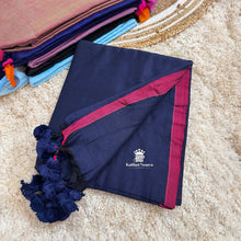 Order Deep Blue Mul Cotton Kaithari Nesavu Saree Online – Elegant Cotton Saree for Summer, now for just Rs.950. 