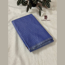 Lilac Purple Vairaoosi Arani Soft Silk Saree with intricate copper zari checks
