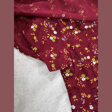 Model wearing maroon rayon cape maternity dress with both side invisible feeding zip – Vineshu