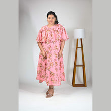 Georgette Floral Print Maternity Feeding Dress | Hidden Zip