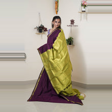 Madhavi Semi Handloom Saree : Gold and Cotton Perfection