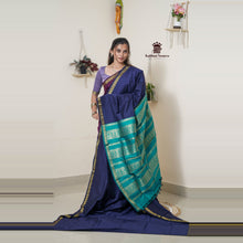 Madhavi Semi Handloom Saree : Gold and Cotton Perfection