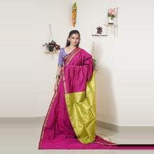 Madhavi Semi Handloom Saree : Gold and Cotton Perfection