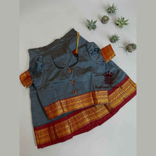 Traditional Kids Pavadai Sattai | Handloom Cotton Skirt & Top for Girls (1-2 Years)