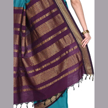 Sundari: Festival Finesse - Gold Zari Semi Handloom Pure Cotton