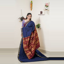 Madhavi Semi Handloom Saree : Gold and Cotton Perfection
