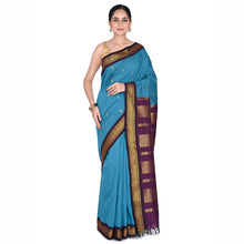 Timeless Tradition: Sundari Semi Handloom Gold Zari Cotton Saree
