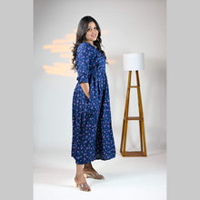 Rayon Floral Print Maternity Feeding Dress Material | Both Side Feeding | Sizes M–XXL