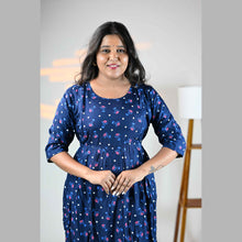 Rayon Floral Print Maternity Feeding Dress Material | Both Side Feeding | Sizes M–XXL