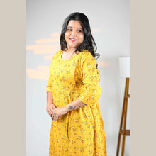 Rayon Floral Print Maternity Feeding Dress Material | Both Side Feeding | Sizes M–XXL