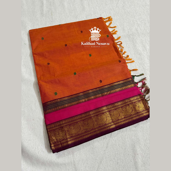 Festival Special Traditional Kanchi Cotton Saree – Pure Soft Cotton with Running Blouse