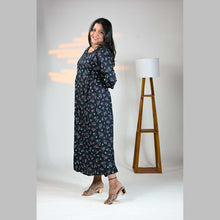 Rayon Floral Print Maternity Feeding Dress Material | Both Side Feeding | Sizes M–XXL