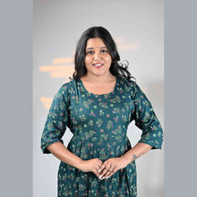 Rayon Floral Print Maternity Feeding Dress Material | Both Side Feeding | Sizes M–XXL