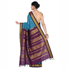 Timeless Tradition: Sundari Semi Handloom Gold Zari Cotton Saree