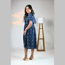Vineshu Rayon Cape Maternity Dress with Feeding Zips, Adjustable Fit & Side Pocket