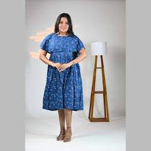Vineshu Rayon Cape Maternity Dress with Feeding Zips, Adjustable Fit & Side Pocket