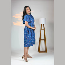 Vineshu Rayon Cape Maternity Dress with Feeding Zips, Adjustable Fit & Side Pocket