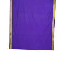 Nayanthara-Inspired Violet Colour Saree by Kaithari Nesavu – Handloom Elegance