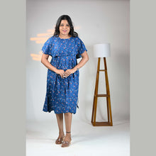 Vineshu Rayon Cape Maternity Dress with Feeding Zips, Adjustable Fit & Side Pocket