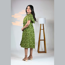 Vineshu Rayon Cape Maternity Dress with Feeding Zips, Adjustable Fit & Side Pocket