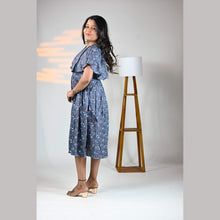 Vineshu Rayon Cape Maternity Dress with Feeding Zips, Adjustable Fit & Side Pocket