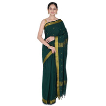 Nayanthara-Inspired Violet Colour Saree by Kaithari Nesavu – Handloom Elegance