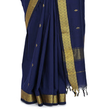 Nayanthara-Inspired Violet Colour Saree by Kaithari Nesavu – Handloom Elegance