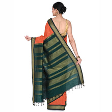 Timeless Tradition: Sundari Semi Handloom Gold Zari Cotton Saree