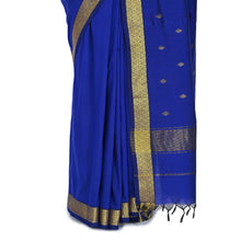 Nayanthara-Inspired Violet Colour Saree by Kaithari Nesavu – Handloom Elegance