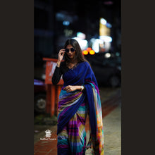 Rainbow Shade Mul Cotton Saree – 120 Count | Lightweight | 5.5 M | No Blouse | With Tassels