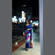 Rainbow Shade Mul Cotton Saree – 120 Count | Lightweight | 5.5 M | No Blouse | With Tassels