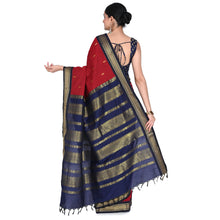 Timeless Tradition: Sundari Semi Handloom Gold Zari Cotton Saree