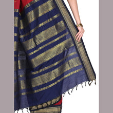 Timeless Tradition: Sundari Semi Handloom Gold Zari Cotton Saree
