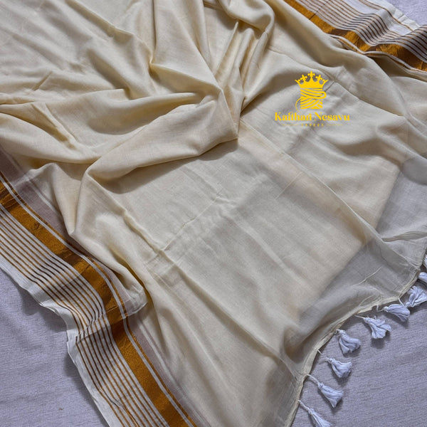 Onam Mul Cotton Sarees Without Blouse | Kaithari Nesavu