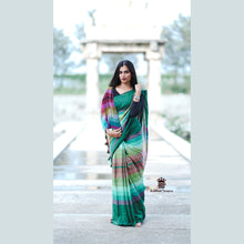 Rainbow Shade Mul Cotton Saree – 120 Count | Lightweight | 5.5 M | No Blouse | With Tassels