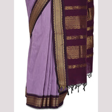 Timeless Tradition: Sundari Semi Handloom Gold Zari Cotton Saree