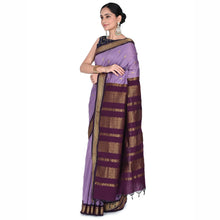 Timeless Tradition: Sundari Semi Handloom Gold Zari Cotton Saree