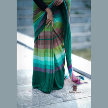 Rainbow Shade Mul Cotton Saree – 120 Count | Lightweight | 5.5 M | No Blouse | With Tassels