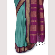 Timeless Tradition: Sundari Semi Handloom Gold Zari Cotton Saree