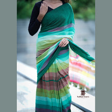 Rainbow Shade Mul Cotton Saree – 120 Count | Lightweight | 5.5 M | No Blouse | With Tassels